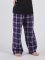 Boxercraft Kids Purple/White Plaid Poly Flannel Lounge Pant