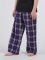Boxercraft Kids Purple/White Plaid Poly Flannel Lounge Pant
