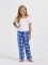 Boxercraft kids Royal/Silver Plaid Poly Flannel Lounge Pant