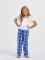 Boxercraft kids Royal/Silver Plaid Poly Flannel Lounge Pant