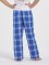 Boxercraft kids Royal/Silver Plaid Poly Flannel Lounge Pant