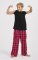 Boxercraft kids Red/White Plaid Poly Flannel Lounge Pant