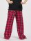 Boxercraft kids Red/White Plaid Poly Flannel Lounge Pant