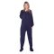 Big Feet Pajamas Adult Navy Blue Jersey Knit One Piece Footy