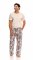 The Lazy Poet Men's Drew Tapestry Blue Linen Pajama Pant