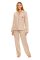 The Lazy Poet Women's Emma Linen Essentials Oatmeal Classic Pajama Set