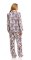 The Lazy Poet Women's Emma Tapestry Blue Classic Linen Pajama Set