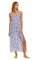 The Lazy Poet Women's Frida Ecru Seashells By The Shore Linen Maxi Slip Dress