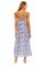 The Lazy Poet Women's Frida Ecru Seashells By The Shore Linen Maxi Slip Dress