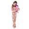 Kids Big Feet Pajamas Pink Camouflage Fleece One Piece Footy