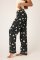 PJ Salvage Merrier With A Martini Flannel Pajama Pant in Black