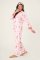 PJ Salvage Tini Time Classic Flannel Pajama Set in Ballet Pink