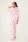 PJ Salvage Tini Time Classic Flannel Pajama Set in Ballet Pink