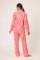 PJ Salvage Let's Get Fizzacle Classic Flannel Pajama Set in Dark Coral