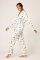 PJ Salvage Sleigh All Day Classic Flannel Pajama Set in White