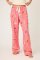 PJ Salvage Let's Get Fizzacle Flannel Pajama Pant in Dark Coral