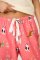 PJ Salvage Let's Get Fizzacle Flannel Pajama Pant in Dark Coral