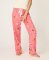 PJ Salvage Let's Get Fizzacle Flannel Pajama Pant in Dark Coral