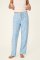 PJ Salvage Fizz The Season Flannel Pajama Pant in Light Sky Blue
