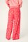 PJ Salvage Dogs Who Brunch Flannel Pajama Pant in Dark Coral
