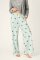 PJ Salvage Espresso Martini Flannel Pajama Pant in Pool Blue