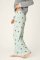 PJ Salvage Espresso Martini Flannel Pajama Pant in Pool Blue