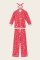 PJ Salvage Dogs Who Brunch Classic Flannel Pajama Set in Dark Coral