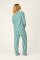 PJ Salvage Ski Bunny Icon Stripe Classic Flannel Pajama Set in Tender Pink