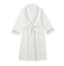 The Cat's Pajamas Women's Classic White Luxe Pima Shawl Collar Robe