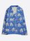 Anorak Women's Snow Leopards Organic Classic Pajama Set in Blue