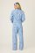 PJ Salvage Baked Woof Love Classic Flannel Pajama Set in Denim