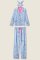 PJ Salvage Baked Woof Love Classic Flannel Pajama Set in Denim