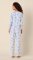 The Cat's Pajamas Women's Bengal Blue Pima Knit Cotton Simple Set