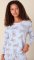 The Cat's Pajamas Women's Bengal Blue Pima Knit Cotton Simple Set