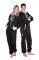 Big Feet Pajamas Adult Hooded One Piece Jumpsuit in Black