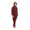 Big Feet Pajamas Kids Red & Black Buffalo Plaid Hooded Fleece Onesie