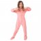 Big Feet Pajamas Kids Pink Fleece One Piece Footy