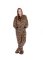 Big Feet Pajamas Adult Leopard Plush Hooded One Piece Footy