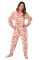 Big Feet Pajamas Adult Pink Camouflage Fleece One Piece Footy