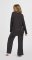 Boxercraft Women's Cuddle Oversized Crew Top in Black Heather