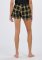 Boxercraft Women's Black/Gold Plaid Flannel Lounge Short