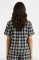Boxercraft Women's Black/White Plaid Boxy Flannel Short Sleeve Shirt