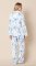 The Cat's Pajamas Women's Bluebird Blossom Flannel Classic Pajama Set