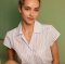 The Cat's Pajamas Women's Classic Stripe Luxe Pima Cotton Short Sleeve Short Set in Blue