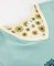Lazy One Booked Tonight Flowers V-Neck Cotton Nightshirt in Mineral Blue