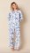 The Cat's Pajamas Women's Fauna Botanica Luxe Pima Cotton Classic Pajama Set