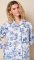 The Cat's Pajamas Women's Fauna Botanica Luxe Pima Cotton Classic Pajama Set