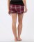 Boxercraft Women's Garnet/Black Plaid Flannel Lounge Short