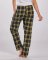 Boxercraft Women's Haley Black/Gold Plaid Flannel Pajama Pant