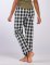 Boxercraft Women's Haley Black/White Buffalo Plaid Flannel Pajama Pant